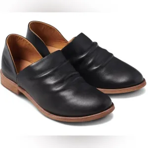 Beek Puffin Bootie Flats - Black Leather