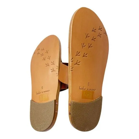 BEEK Studded Double Strap Slip On Sandals