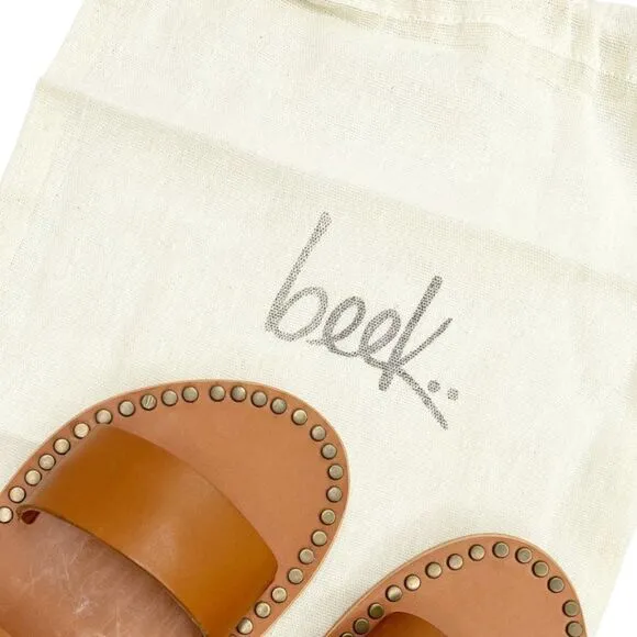 BEEK Studded Double Strap Slip On Sandals