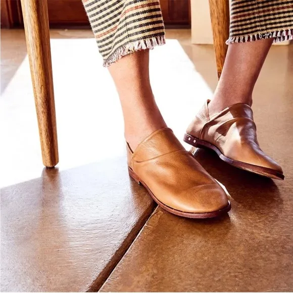 Been Puffin Bootie Flats - Saddle Leather