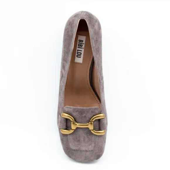 BiBi Lou Valencia Suede Loafers - Gris