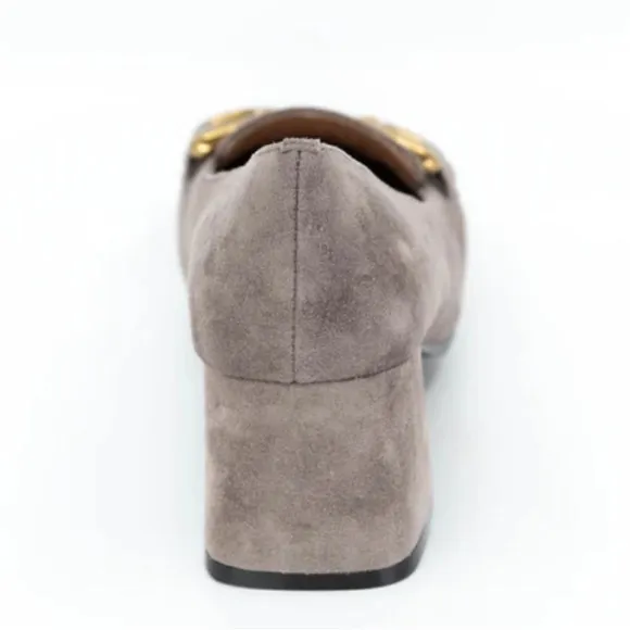 BiBi Lou Valencia Suede Loafers - Gris
