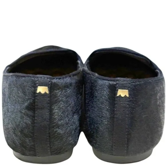 Birdies The Blackbird Calf Hair Slip on Flats Loafers Black Size 9