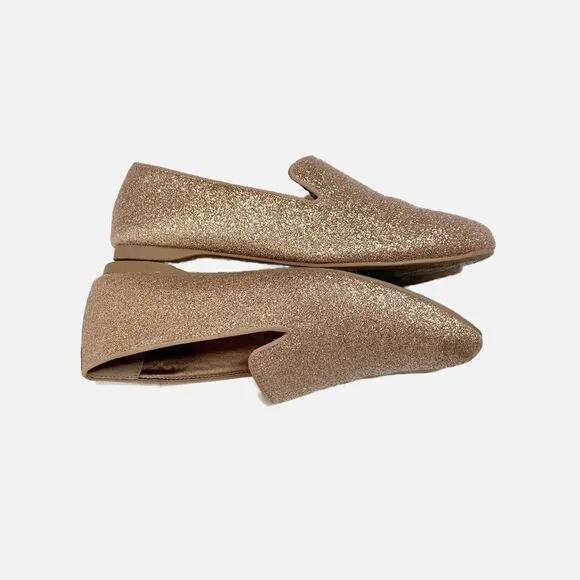 Birdies The Starling Loafers in Gold Dust Glitter Holiday 2019 Women’s Size 6.5