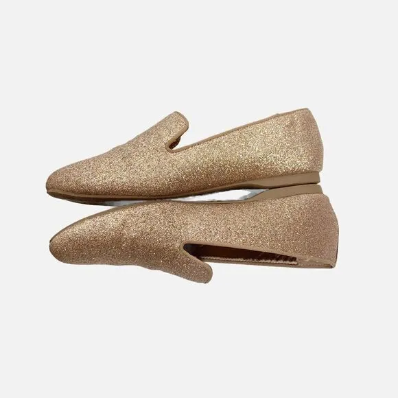 Birdies The Starling Loafers in Gold Dust Glitter Holiday 2019 Women’s Size 6.5