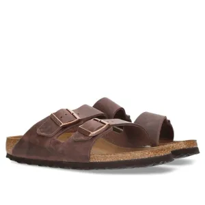 birkenstock ARIZONA SOFT (OILED LEATHER) Double Strap Sandals