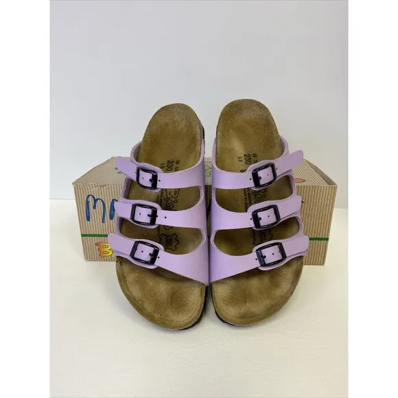 Birkenstock Birki’s Riviera Triple (3) Strap Sandals Pale Purple US 5.5-6 EU 36