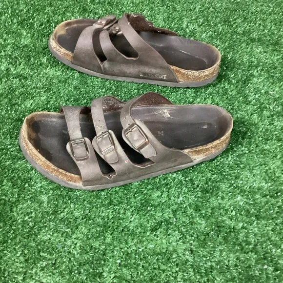 Birkenstock Brown Sandals Triple Strap 39