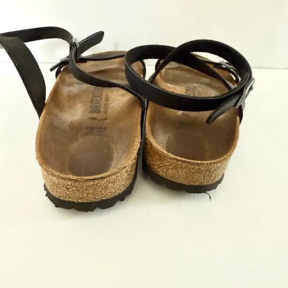 Birkenstock Daloa Leather Black Wrap Ankle Sandals