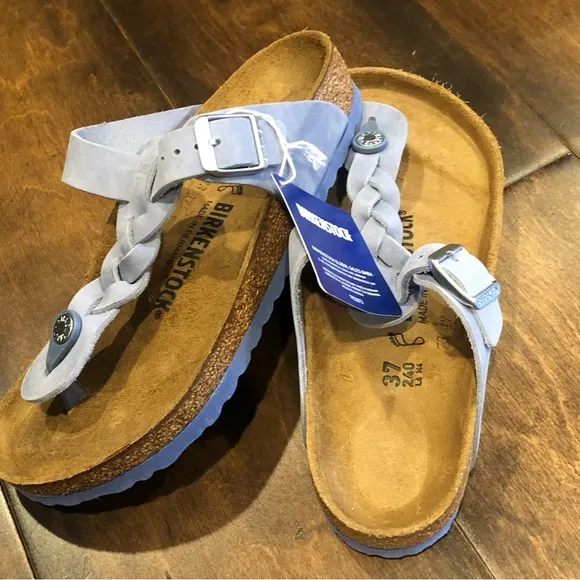 Birkenstock Gizeh braided-strap sandals Oiled Leather NEW