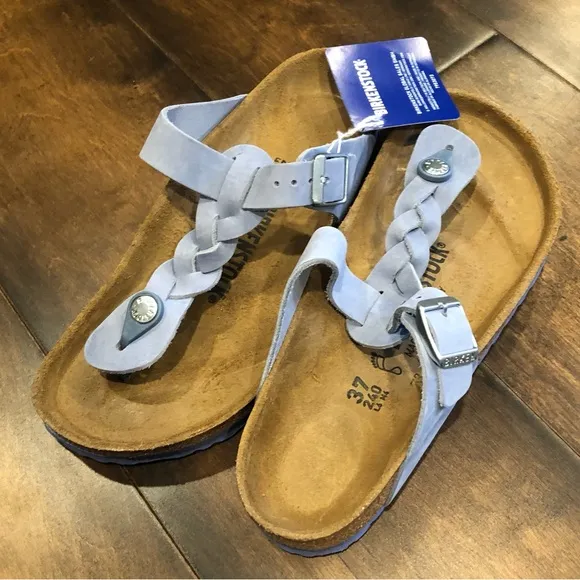 Birkenstock Gizeh braided-strap sandals Oiled Leather NEW