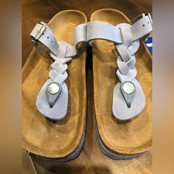 Birkenstock Gizeh braided-strap sandals Oiled Leather NEW