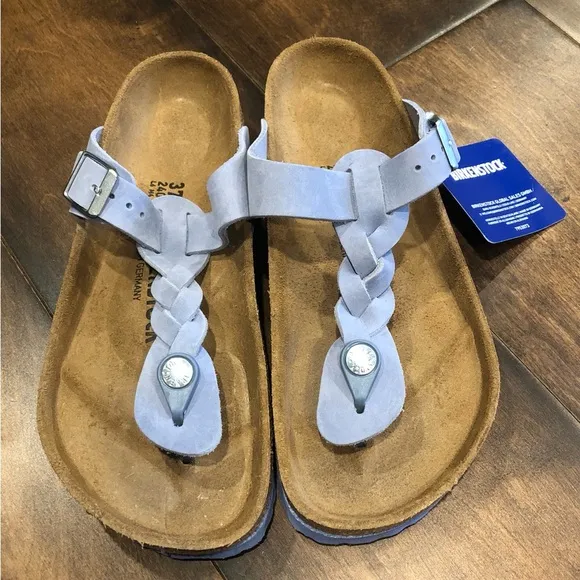 Birkenstock Gizeh braided-strap sandals Oiled Leather NEW