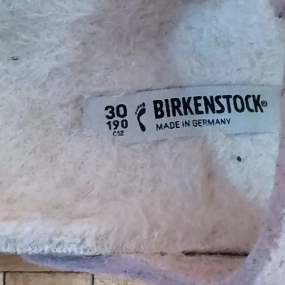 Birkenstock Kids Arizona Rivet Wool Felt Two Strap Sandals Shoes Size 30