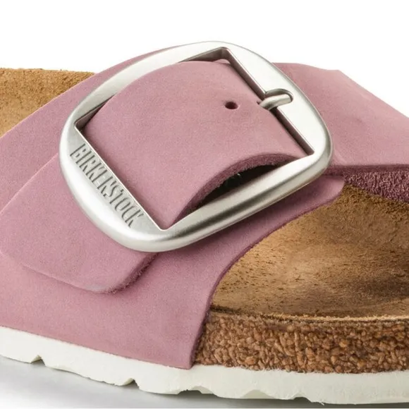 Birkenstock Madrid Big Buckle Nubuck Leather sandals NWOT
