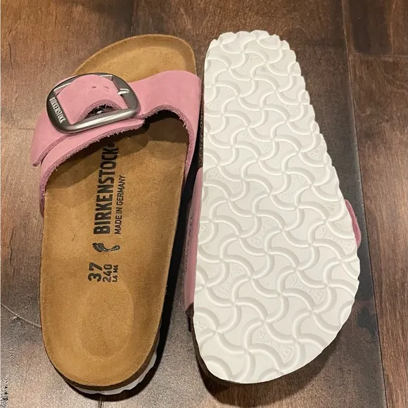Birkenstock Madrid Big Buckle Nubuck Leather sandals NWOT