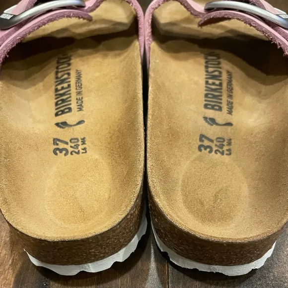 Birkenstock Madrid Big Buckle Nubuck Leather sandals NWOT