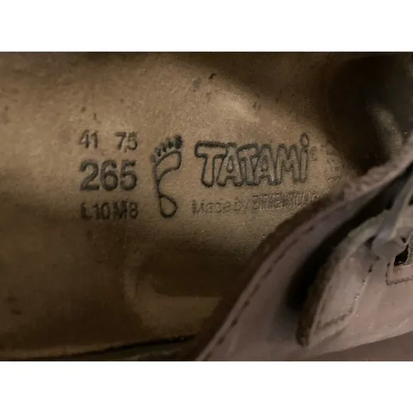Birkenstock Tatami Sandal Slide Men's EU 41 US 8  Brown Leather Double Strap