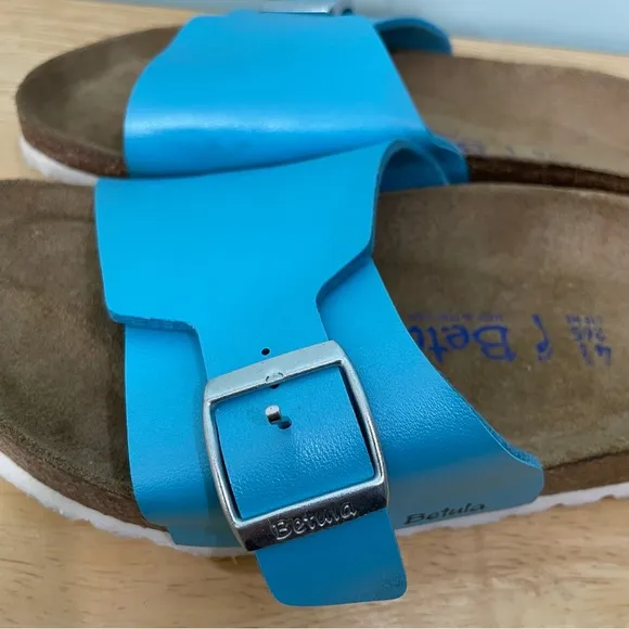 Birkenstocks Betula Blue Sandals One Strap Adjustable Women’s Size 10