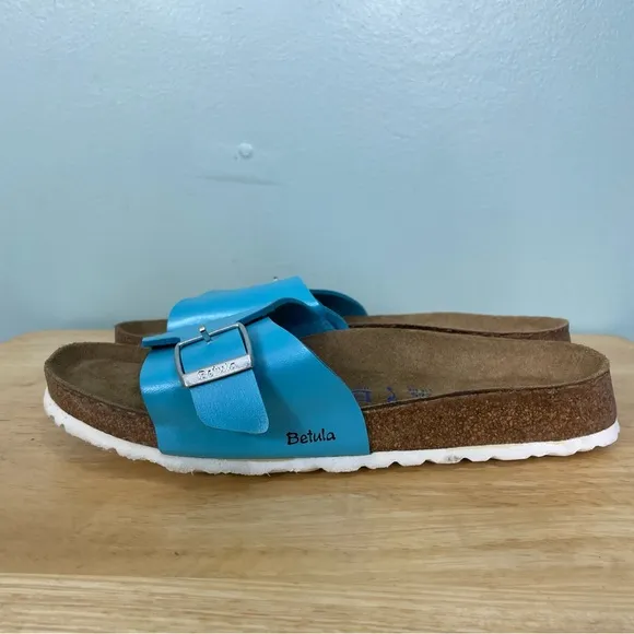 Birkenstocks Betula Blue Sandals One Strap Adjustable Women’s Size 10