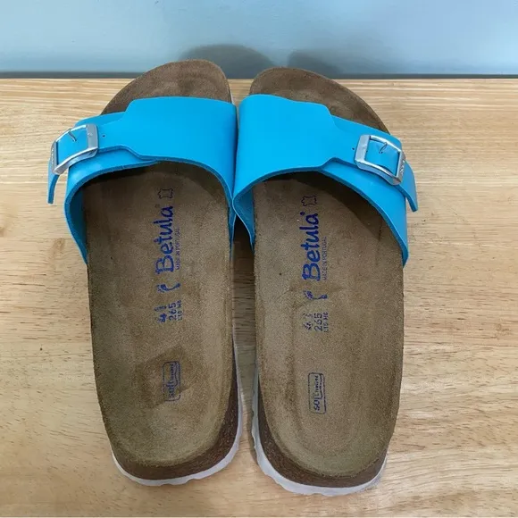 Birkenstocks Betula Blue Sandals One Strap Adjustable Women’s Size 10