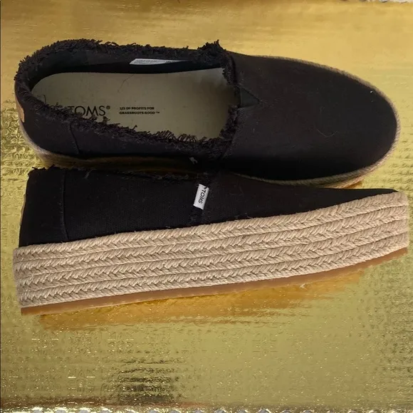 Black Casual Espadrilles