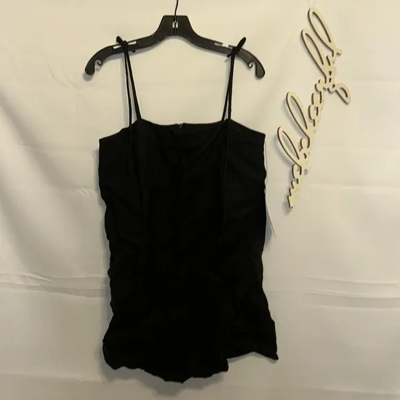 Black Linen Lea Dress