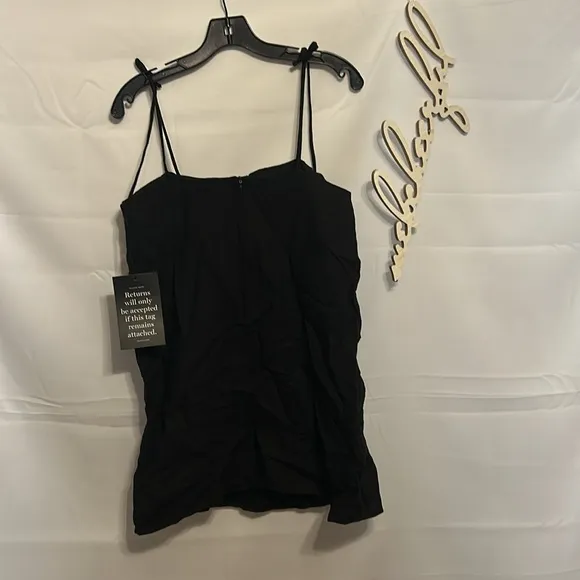 Black Linen Lea Dress