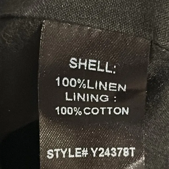 Black Linen Lea Dress