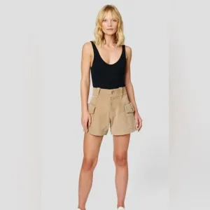 Blank NYC Bare It All Suede Shorts in Tan Camel Beige Nude NWT Size 31