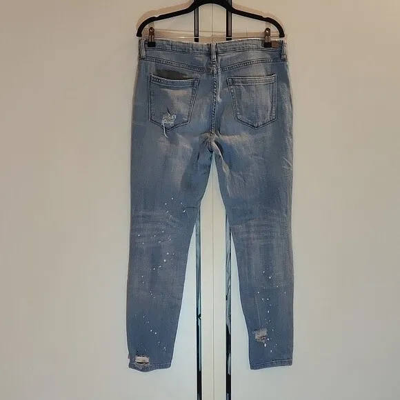 Blank NYC Skinny Classique Splatter Distressed Jeans size 31