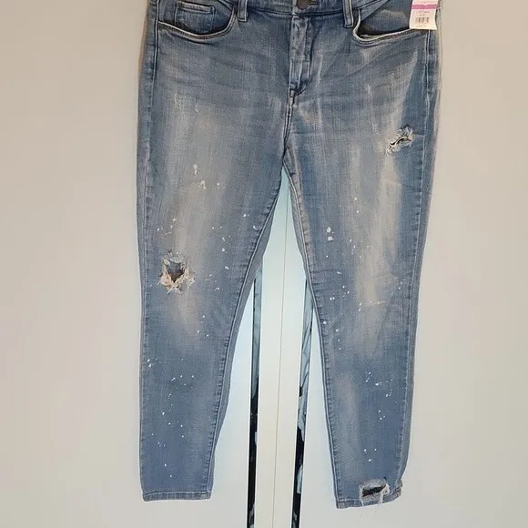 Blank NYC Skinny Classique Splatter Distressed Jeans size 31