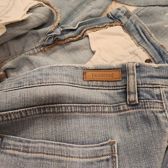 Blank NYC Skinny Classique Splatter Distressed Jeans size 31