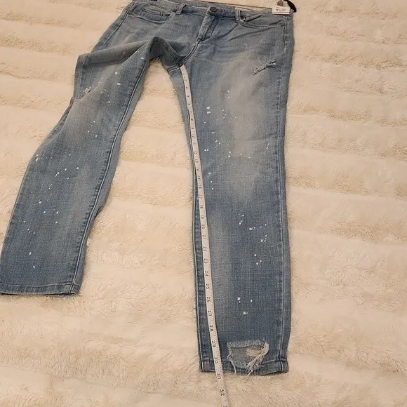 Blank NYC Skinny Classique Splatter Distressed Jeans size 31