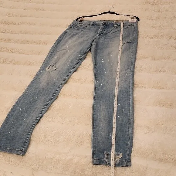 Blank NYC Skinny Classique Splatter Distressed Jeans size 31