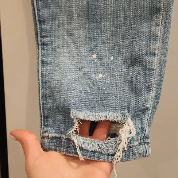 Blank NYC Skinny Classique Splatter Distressed Jeans size 31