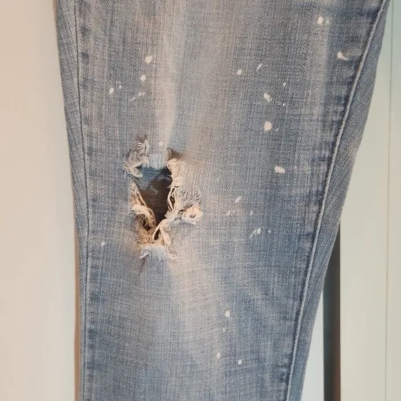 Blank NYC Skinny Classique Splatter Distressed Jeans size 31