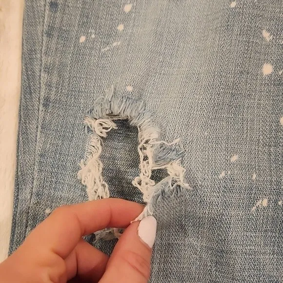 Blank NYC Skinny Classique Splatter Distressed Jeans size 31