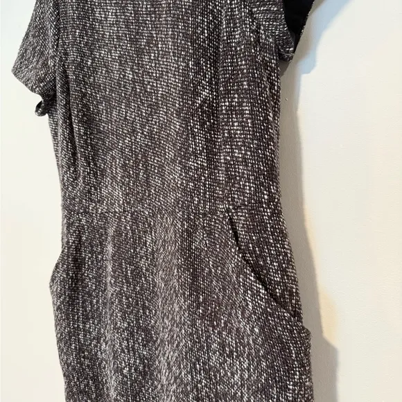 Boden Chic Brown Tweed Shift Dress Size US 12R