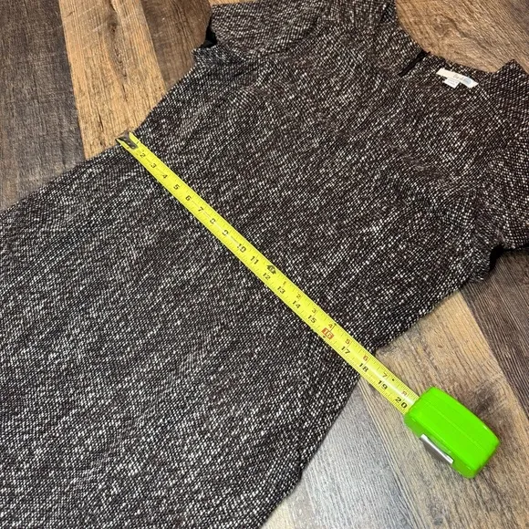 Boden Chic Brown Tweed Shift Dress Size US 12R
