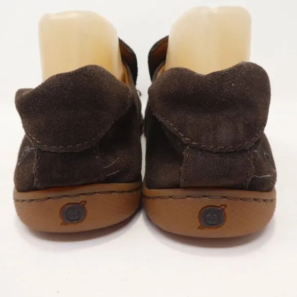 Born Galen Loafers Shoes Mens 8 Brown Suede Slip On Comfort