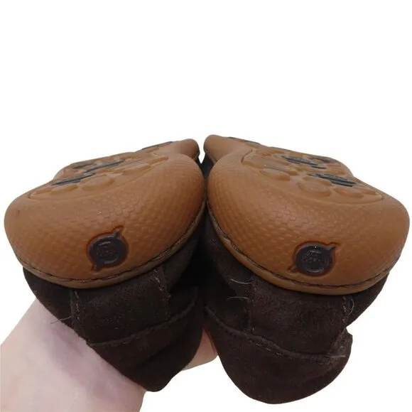 Born Galen Loafers Shoes Mens 8 Brown Suede Slip On Comfort