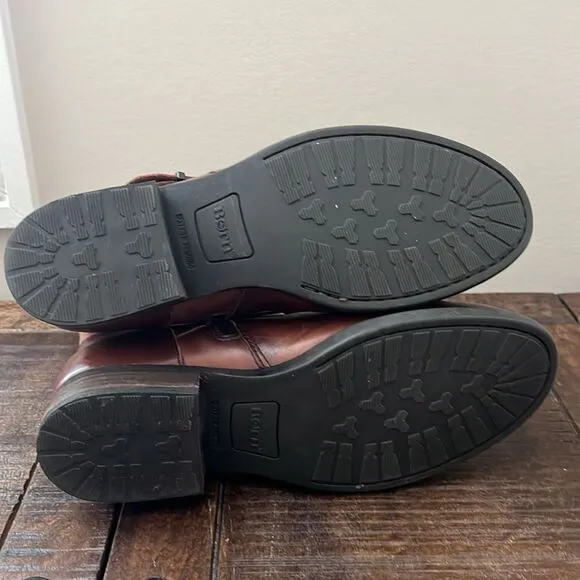 Born Women's Leather Buckle Boots Size 7.5