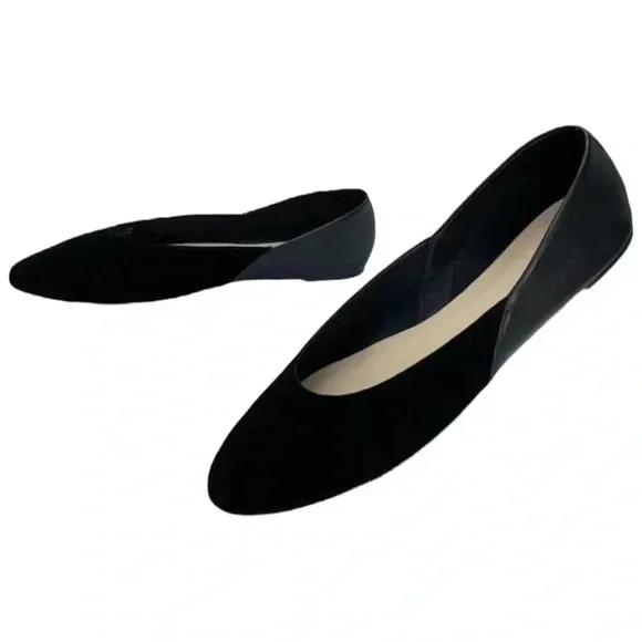 Botkier Britt Womens Flats 5M Black Leather Slip On