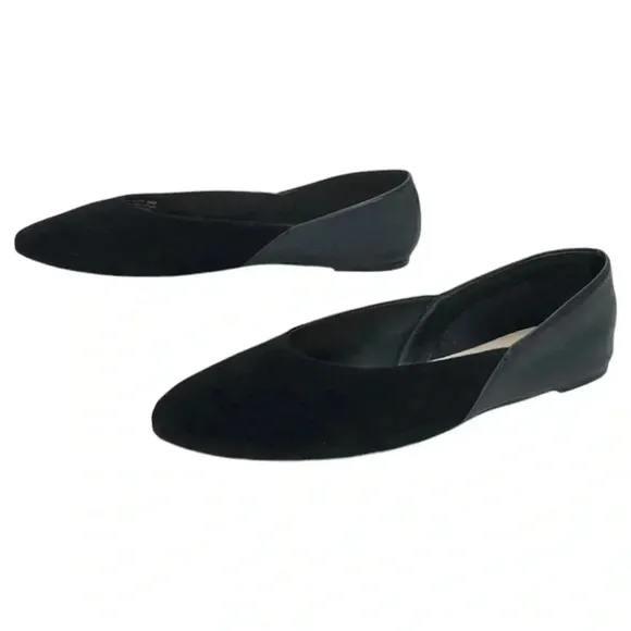 Botkier Britt Womens Flats 6.5M Black Leather Slip On