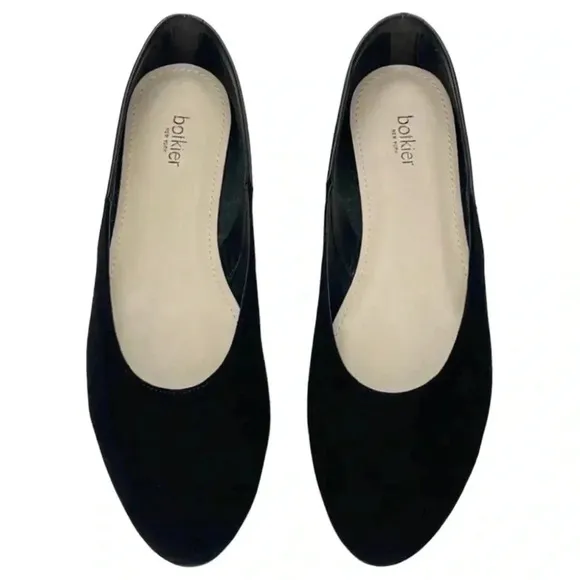 Botkier Britt Womens Flats 6.5M Black Leather Slip On
