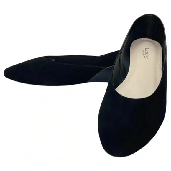 Botkier Britt Womens Flats 6.5M Black Leather Slip On