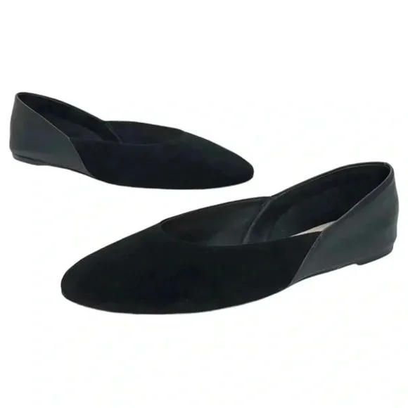 Botkier Britt Womens Flats 6.5M Black Leather Slip On