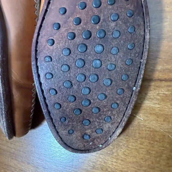 Bragano Made in Italy 🇮🇹 Loafers Shoes Size 11 US  Two Tone Cream/Brown
