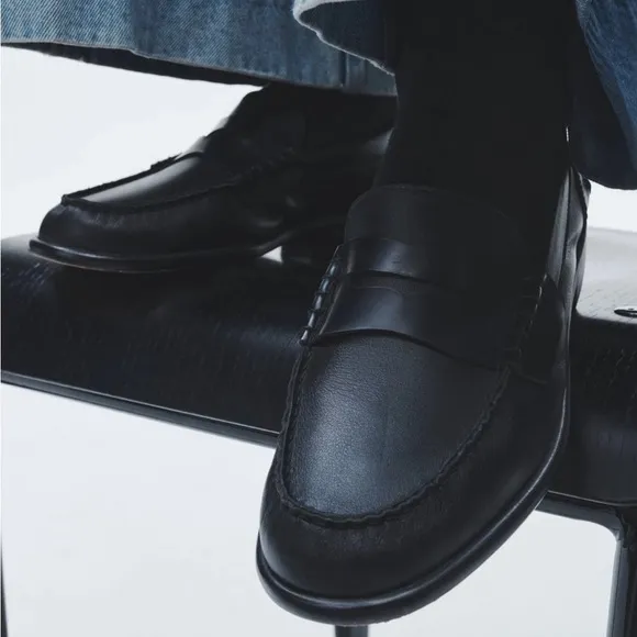 Brand New In Box rag &amp; bone Leather Carter Loafers size 8 Black